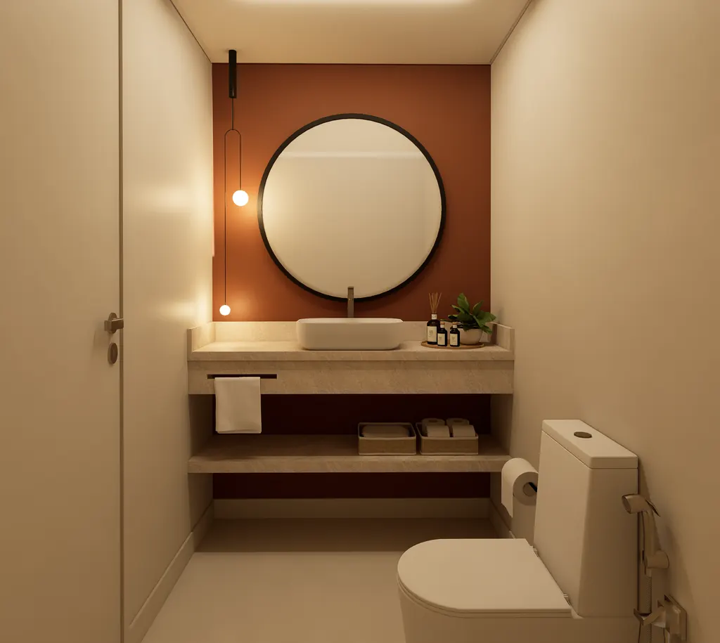 Lavabo: projeto de interiores do Studio Freitas em São Paulo